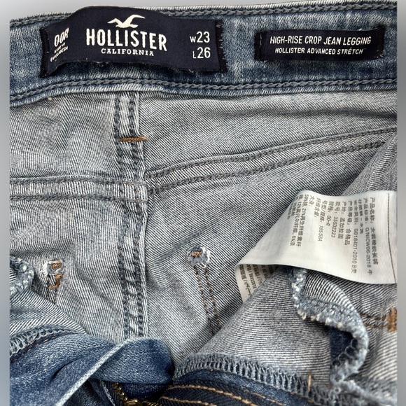 Hollister High Rise Crop Jean Legging Juniors 00R W23 L26 - Picture 6 of 6